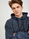 Diesel Dunkelblauer Herren-Kapuzenpullover in Übergröße Diesel