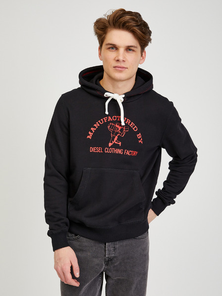 Diesel Diesel Herren Kapuzenpullover schwarz