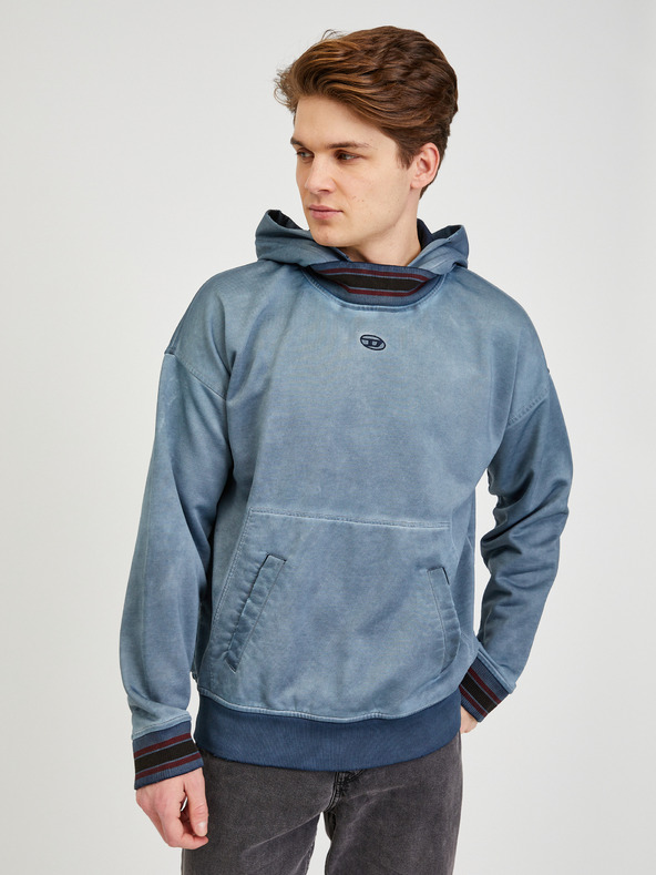 Diesel Blauer Herren-Kapuzenpullover Diesel