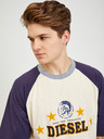Diesel Diesel Blaues und gelbes Herren-T-Shirt