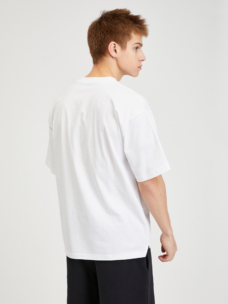 Diesel Weißes Herren-T-Shirt in Übergröße Diesel