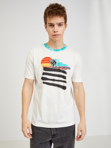 Diesel Weißes Herren-T-Shirt Diesel