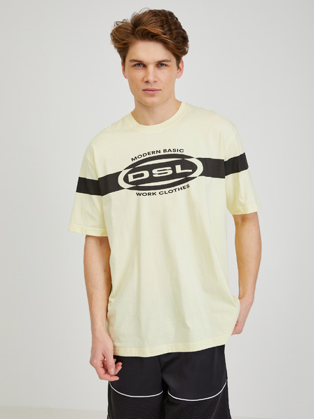 Diesel Diesel Hellgelb Herren T-Shirt
