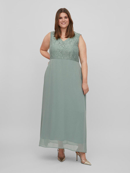 Vila Hellgrünes Damen Maxikleid VILA Betina