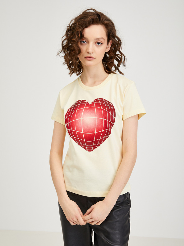 Diesel Diesel Hellgelb Damen T-Shirt