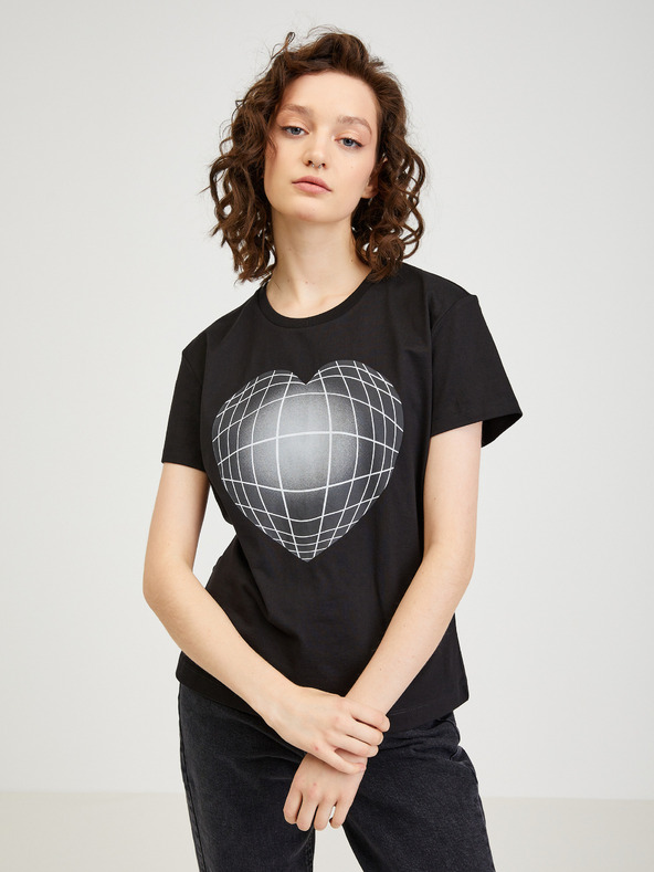 Diesel Schwarzes Diesel Damen-T-Shirt