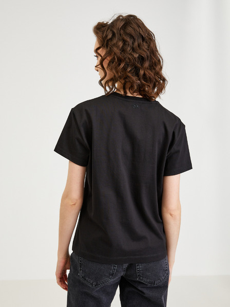 Diesel Schwarzes Diesel Damen-T-Shirt