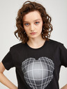 Diesel Schwarzes Diesel Damen-T-Shirt
