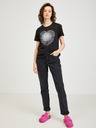 Diesel Schwarzes Diesel Damen-T-Shirt