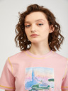 Diesel Hellrosa Diesel Damen T-Shirt