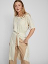 Vila Cremefarbene ärmellose Damen Strickjacke VILA Shelley