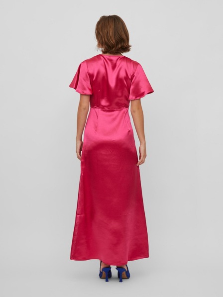 Vila Dunkelrosa Damen Satin Maxikleid VILA Sittas