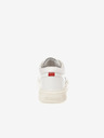 Love Moschino Weiße Damen-Ledersneakers Love Moschino