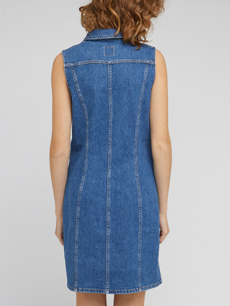 Lee Blaues Damen-Denim-Kleid Lee