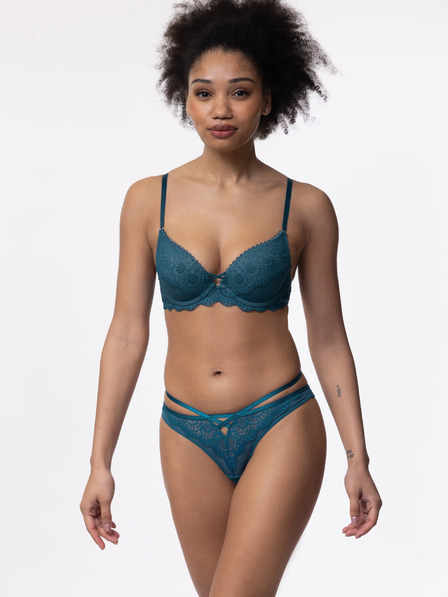 DORINA Petrolfarbener Damen-Tanga mit Spitze DORINA Esme