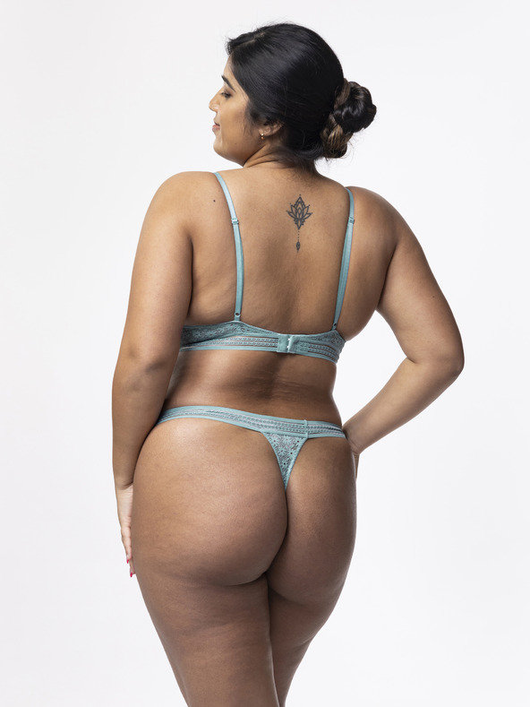 DORINA Hellblauer Damen-Spitzen-Tanga DORINA Yuka