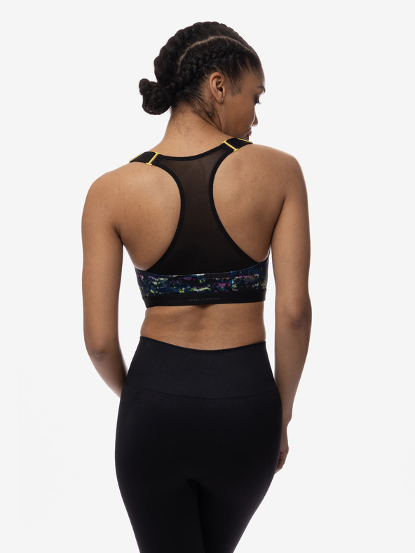 DORINA Schwarzer gemusterter Damen-Sport-BH DORINA Sully