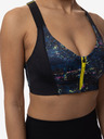 DORINA Schwarzer gemusterter Damen-Sport-BH DORINA Sully