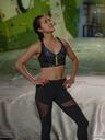 DORINA Schwarzer gemusterter Damen-Sport-BH DORINA Sully