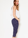CAMAIEU Blau gemusterte 3/4-Hose CAMAIEU