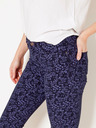 CAMAIEU Blau gemusterte 3/4-Hose CAMAIEU