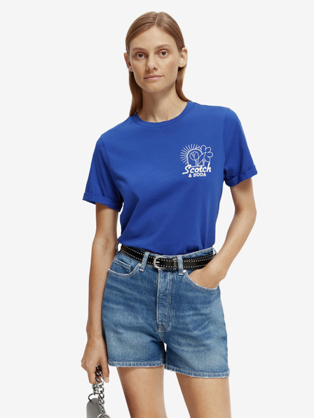 Scotch & Soda Blaues Damen-T-Shirt von Scotch & Soda
