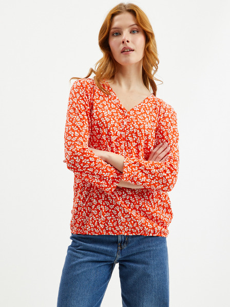 Tom Tailor Tom Tailor Rotes Damen T-Shirt mit Blumenmuster