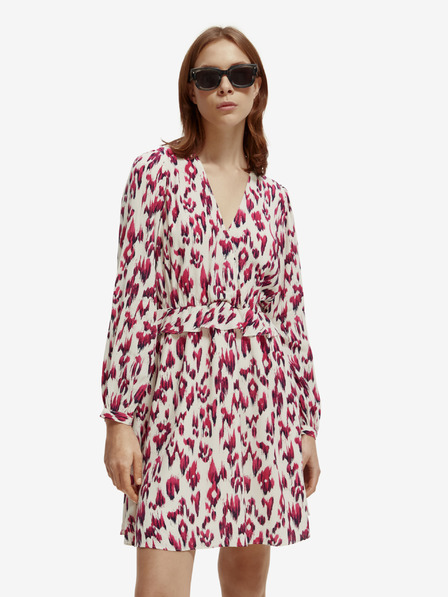 Scotch & Soda Rosa und cremefarbenes gemustertes Kleid Scotch & Soda
