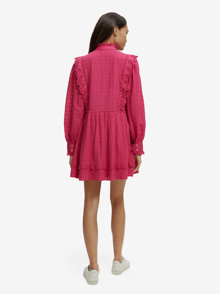 Scotch & Soda Dunkelrosa Damen-Hemdkleid Scotch & Soda
