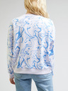 Lee Lee blau-weiß gemustertes Damen-Sweatshirt