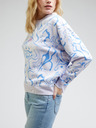 Lee Lee blau-weiß gemustertes Damen-Sweatshirt