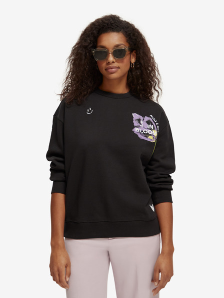 Scotch & Soda Schwarzes Damen-Sweatshirt Scotch & Soda