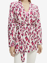 Scotch & Soda Rosa und cremefarbene gemusterte Jacke für Damen Scotch & Soda