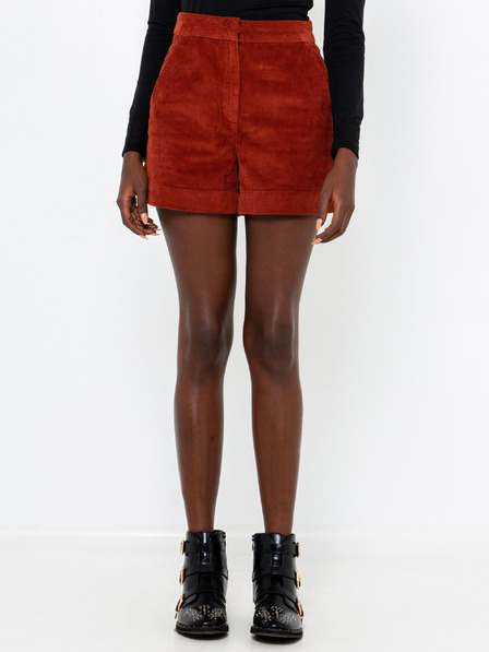 CAMAIEU Braune Cord-Shorts für Frauen CAMAIEU