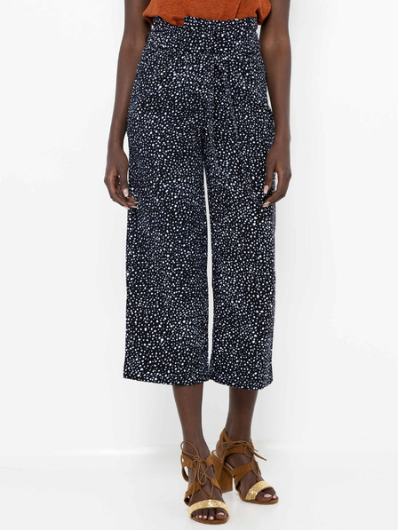 CAMAIEU Schwarze weit geschnittene Damenhose CAMAIEU