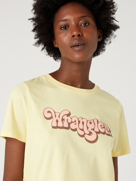 Wrangler Gelbes Wrangler T-Shirt für Frauen