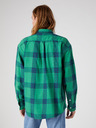 Wrangler Blau-grün kariertes Herrenhemd Wrangler