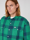 Wrangler Blau-grün kariertes Herrenhemd Wrangler