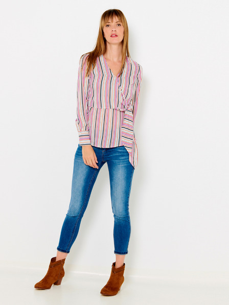 CAMAIEU Rosa gestreifte Bluse CAMAIEU