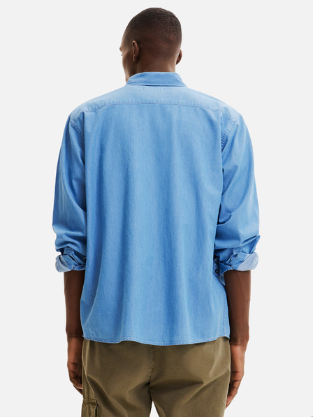 Desigual Blaues Desigual Gabriel Denim-Hemd für Herren