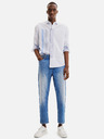 Desigual Hellblau gestreiftes Herrenhemd Desigual Bernard