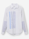 Desigual Hellblau gestreiftes Herrenhemd Desigual Bernard