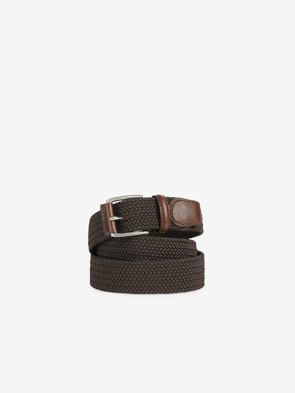 Geox Dunkelbrauner Herrengürtel mit Lederdetails Geox