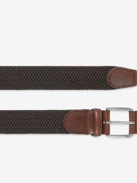 Geox Dunkelbrauner Herrengürtel mit Lederdetails Geox