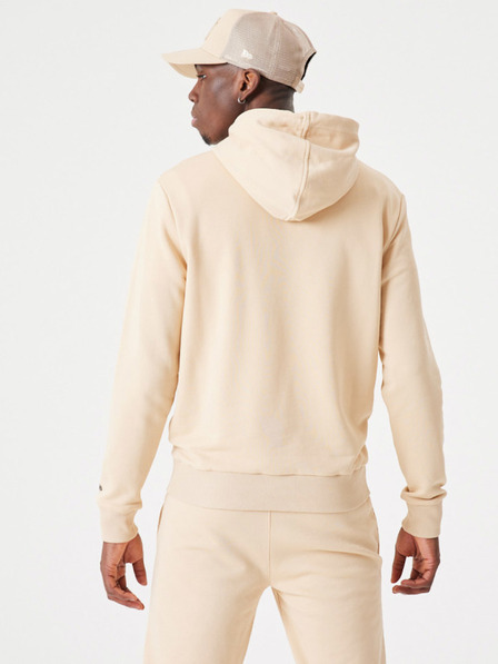 New Era Beigefarbener Unisex-Kapuzenpullover New Era