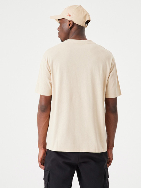 New Era Beigefarbenes Unisex-T-Shirt New Era