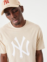 New Era Beigefarbenes Unisex-T-Shirt New Era