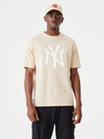 New Era Beigefarbenes Unisex-T-Shirt New Era
