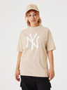 New Era Beigefarbenes Unisex-T-Shirt New Era
