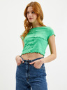 Tom Tailor Denim Hellgrünes Damen-Crop-Top Tom Tailor Denim